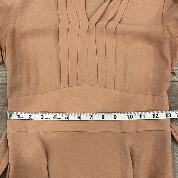 MARC By MARC JACOBS Mimi Old Rose Belted Silk Crepe Dress Size 2 - Picture 10 of 11